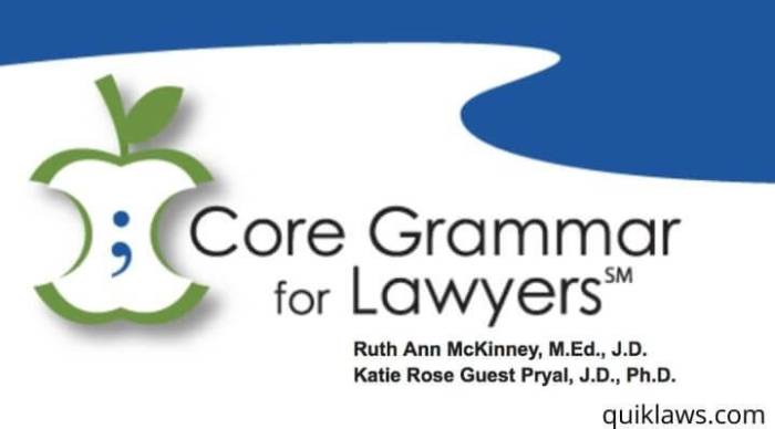 Core grammar for lawyers pre test answers