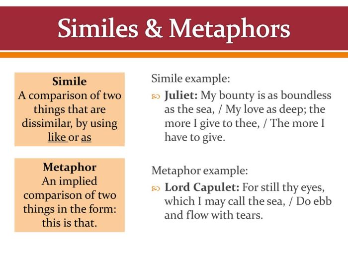 Metaphors in romeo and juliet