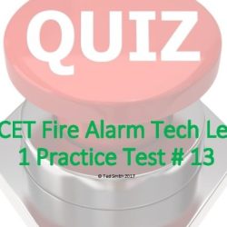 Nicet test alarm fire level pass systems