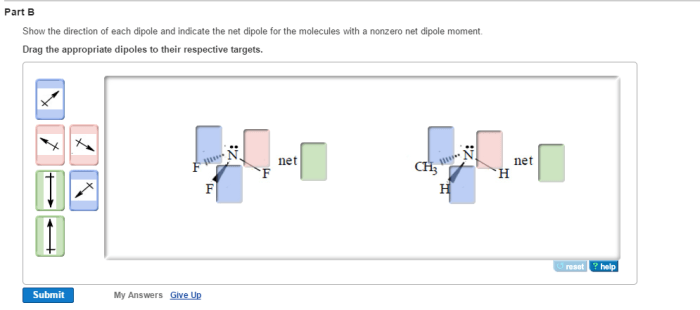 Drag the appropriate dipoles to their respective targets.