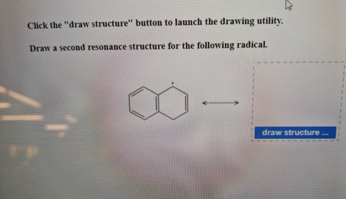 Draw a second resonance structure for the following radical.