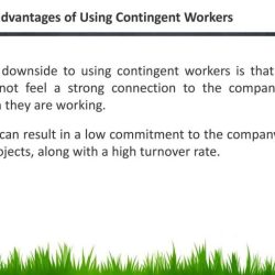 Contingent disadvantages worker